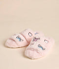Stitch and Angel Embroidered Bedroom Slippers