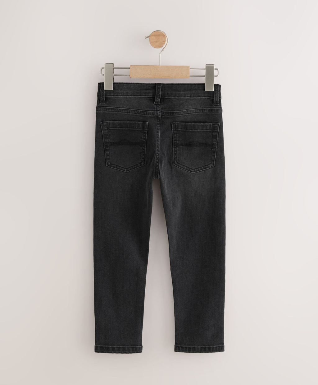 Washed Black Skinny Fit Stretch Jeans