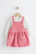 Baby Girl Corduroy Dress & Bodysuit (immediate)