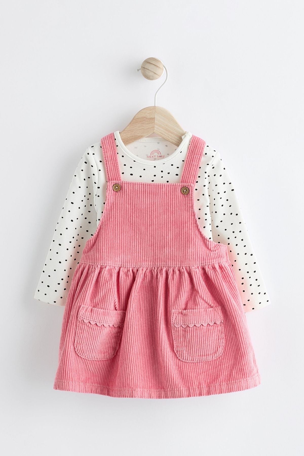 Baby Girl Corduroy Dress & Bodysuit (immediate)