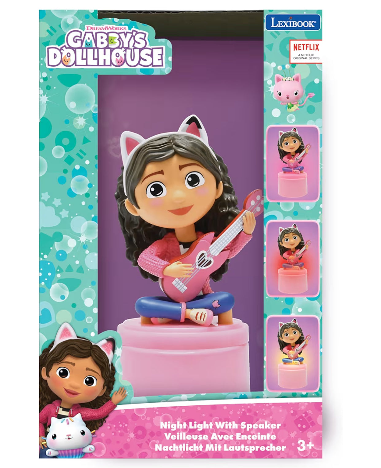 Gabby's Dollhouse, Nightlight with speaker, Soft light