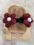2pcs red hair scrunchies Set