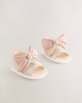Pink Baby Bow Floral Sandals