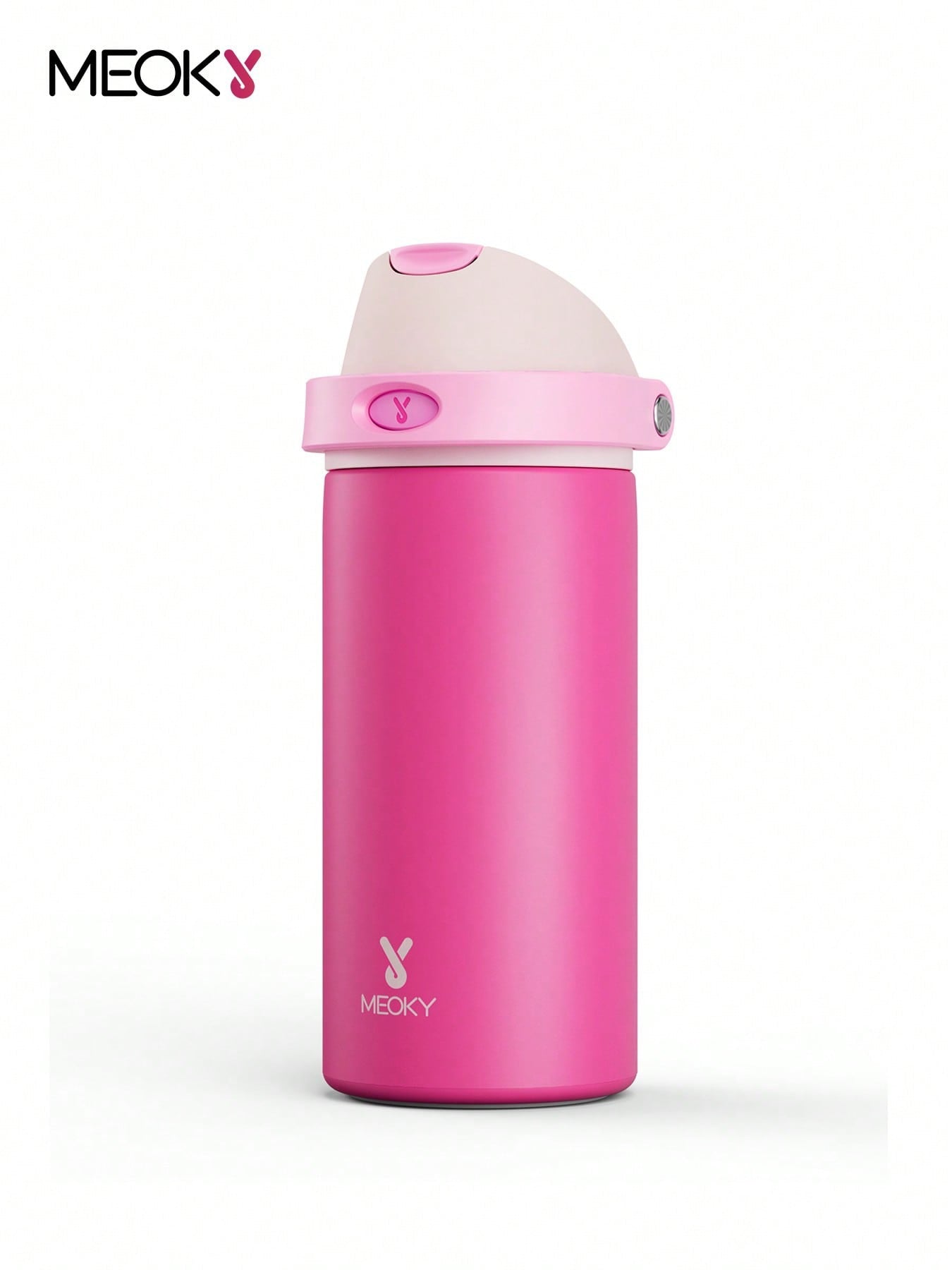 Meoky 530 ml Vacuum Insulated Water Bottle With 2-In-1 Straw And Spout Lid