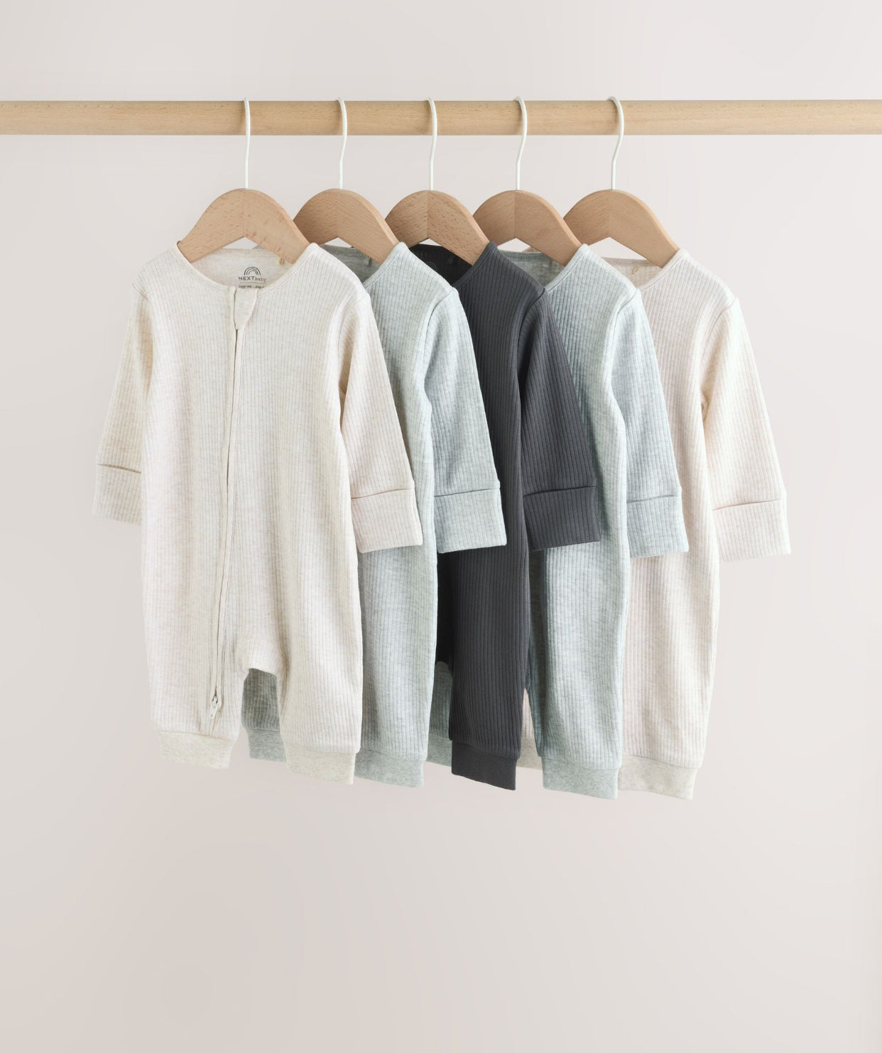 Neutral Baby Sleepsuits 5 Pack