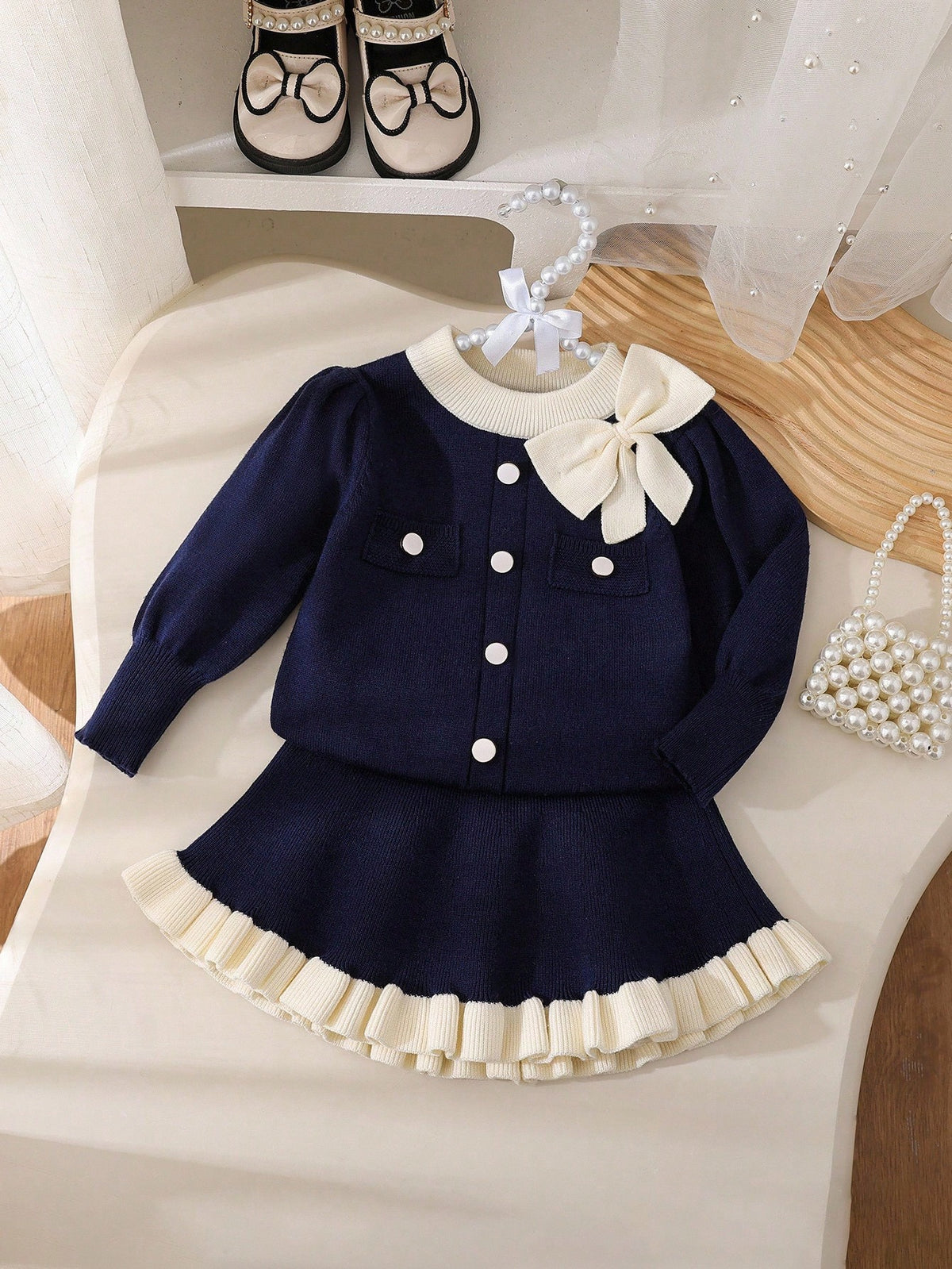 Baby Girl 2pcs Knitwear Set