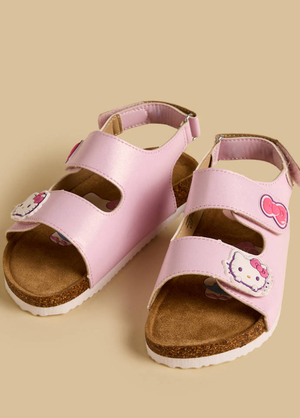 Hello Kitty Accent Sandals with Hook and Loop Closure