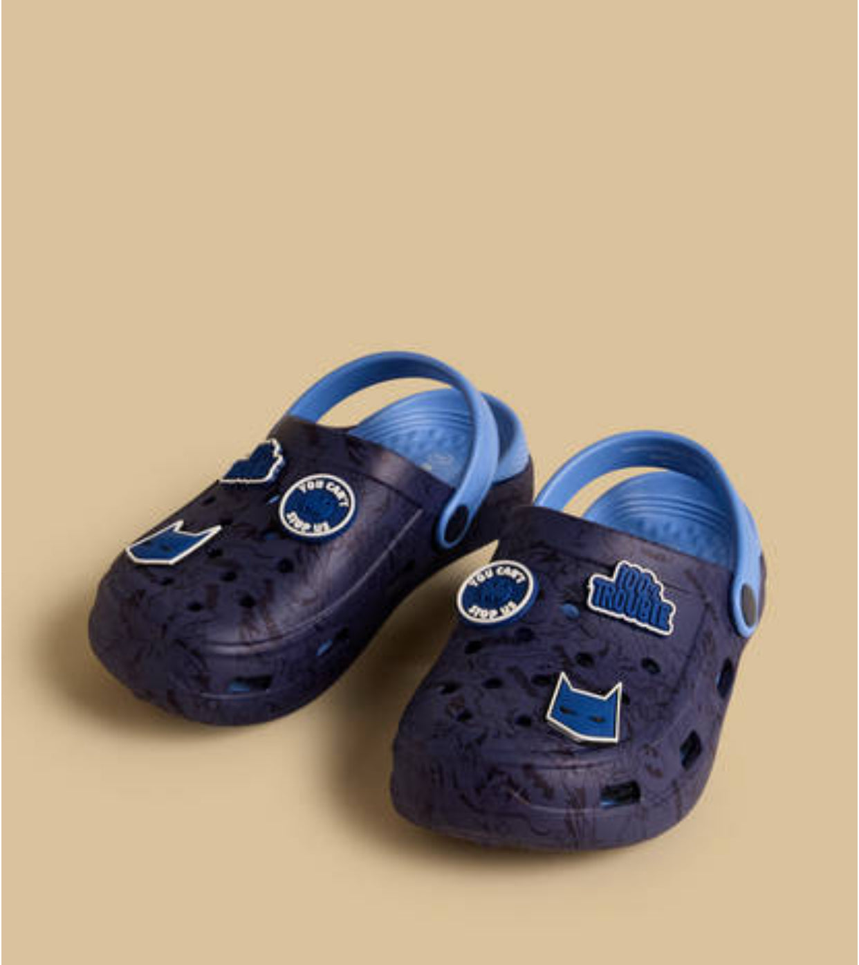 Batman Accent Backstrap Clogs
