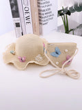 2pcs/Set Butterfly Sun Hat And Bag Set (immediate)