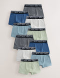 Blue/Green/Grey Trunks 10 Pack