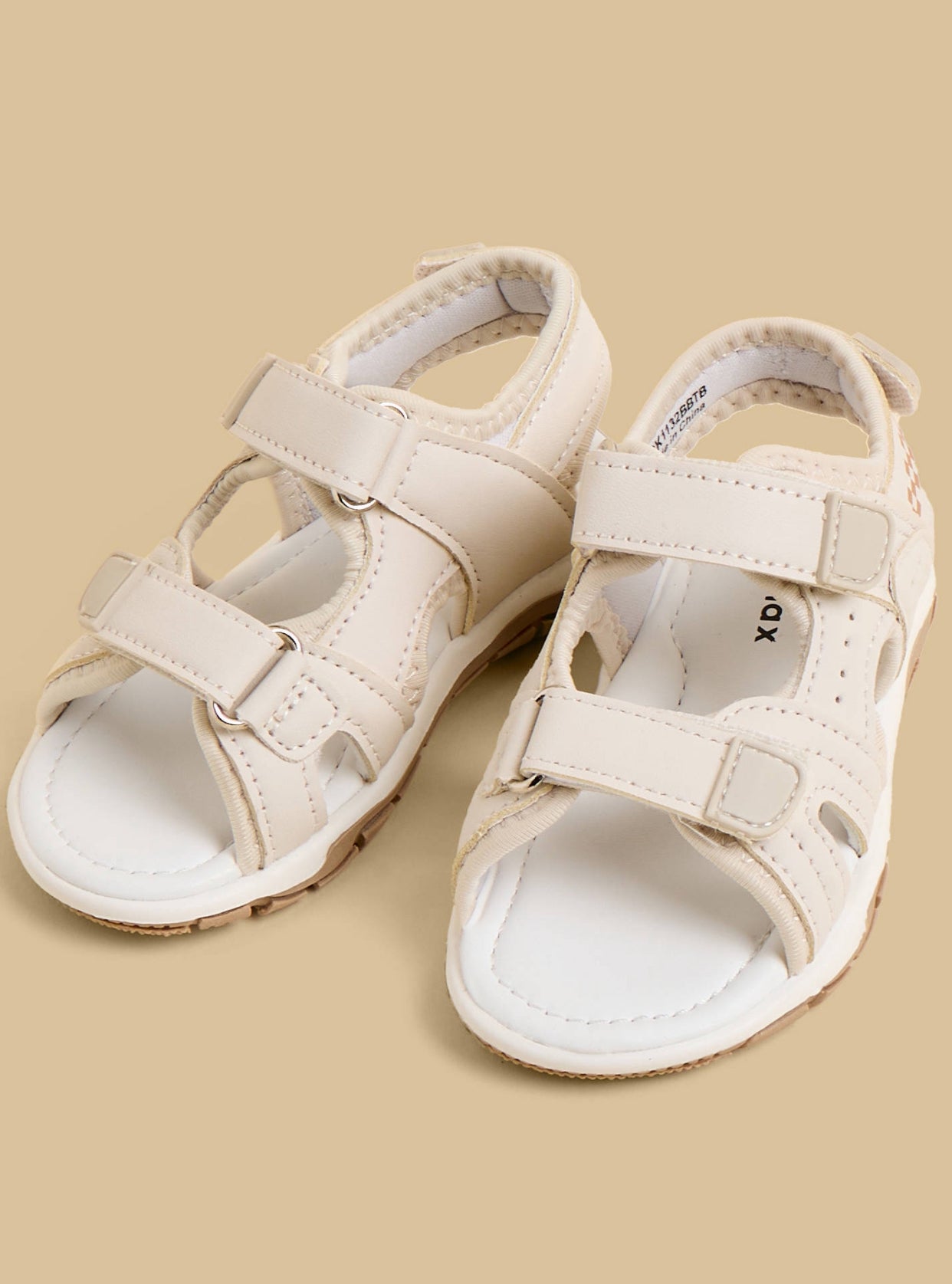 Printed Sandals with Hook and Loop Sandals