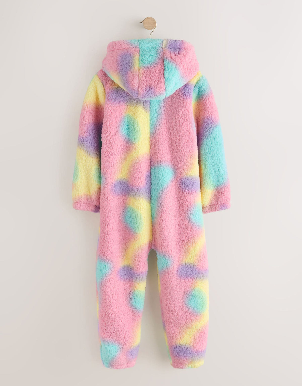 Multi Tie Dye Print Fleece All-In-One