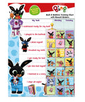 Bing Splashy Bath and Bedtime Reward Chart | Includes 56 Sparkly Stickers
