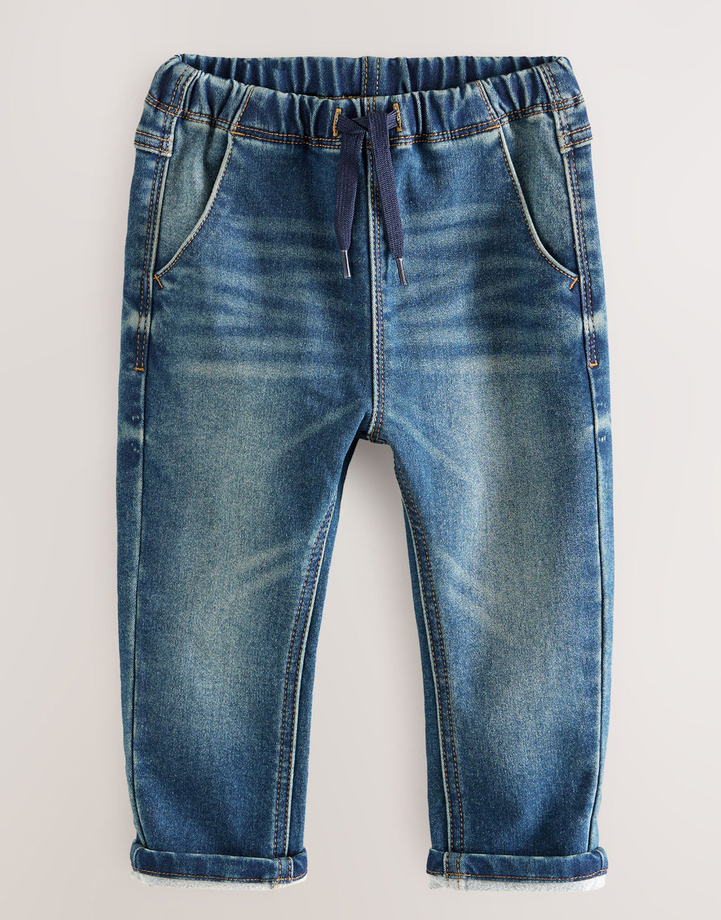 Vintage Wash Loose Fit Jeans