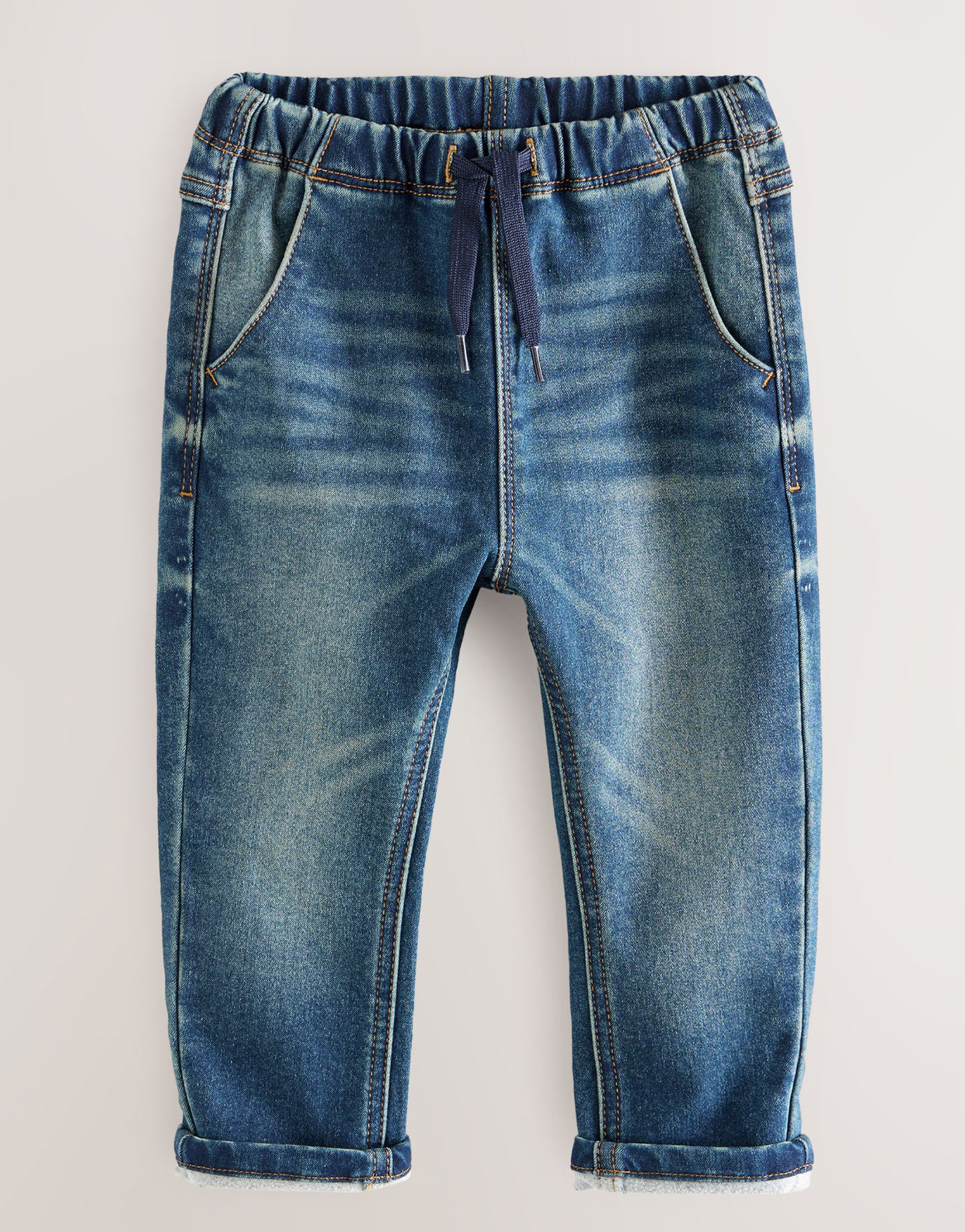 Vintage Wash Loose Fit Jeans