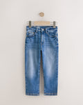 Mid Blue Loose Fit Stretch Jeans