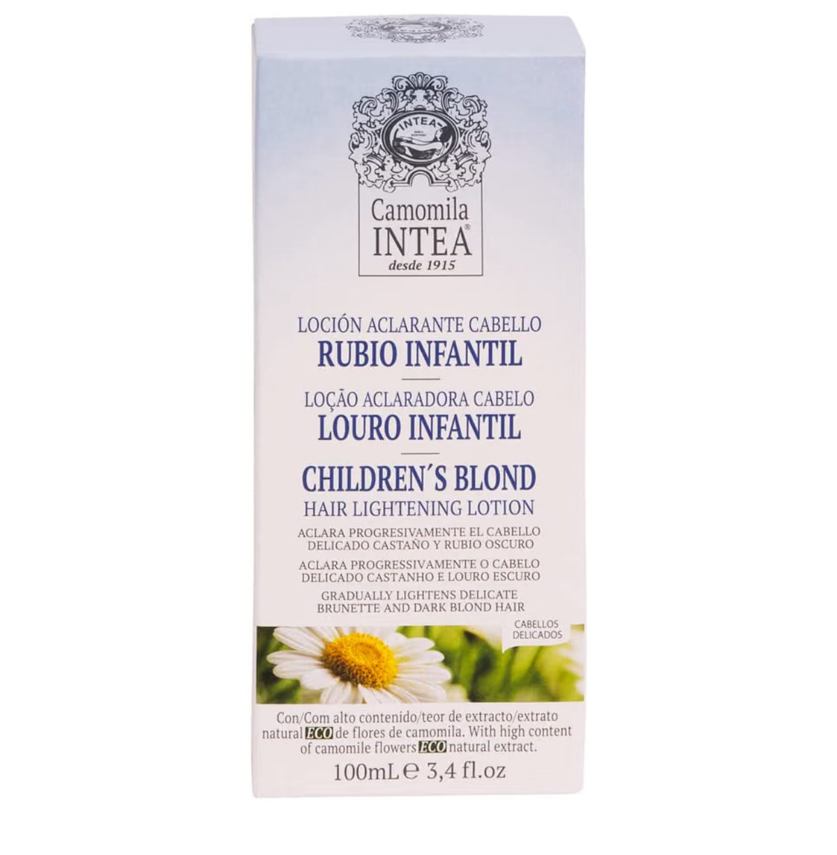 Camomila Intea - Children's Lotion for Natural Blonde Hair - Organic Natural Extract from Chamomile - 100 ml