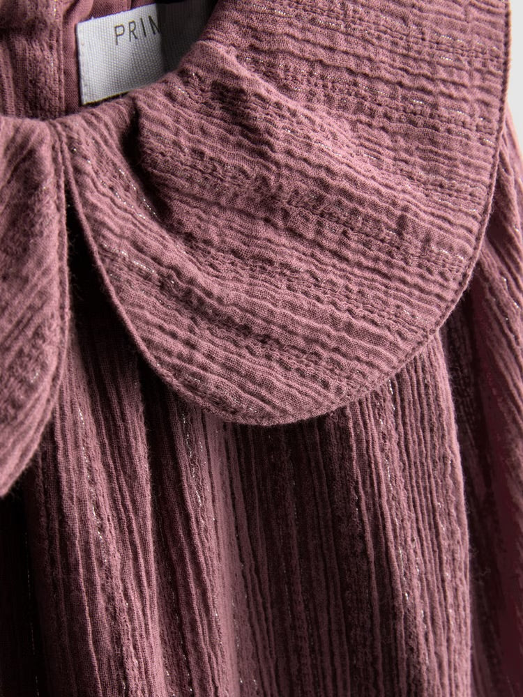 Sparkly Collared Drop Waist Dress
