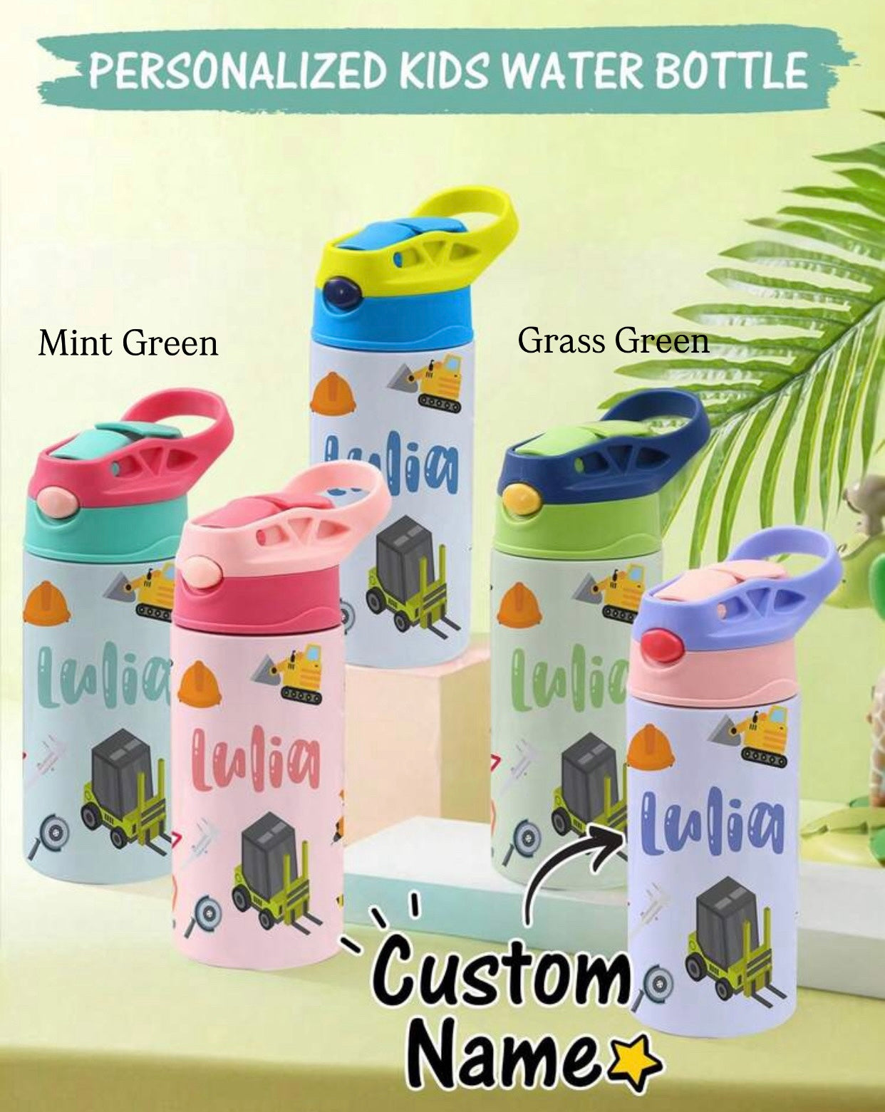 Customized 12oz Children's Stainless Steel Water Bottle