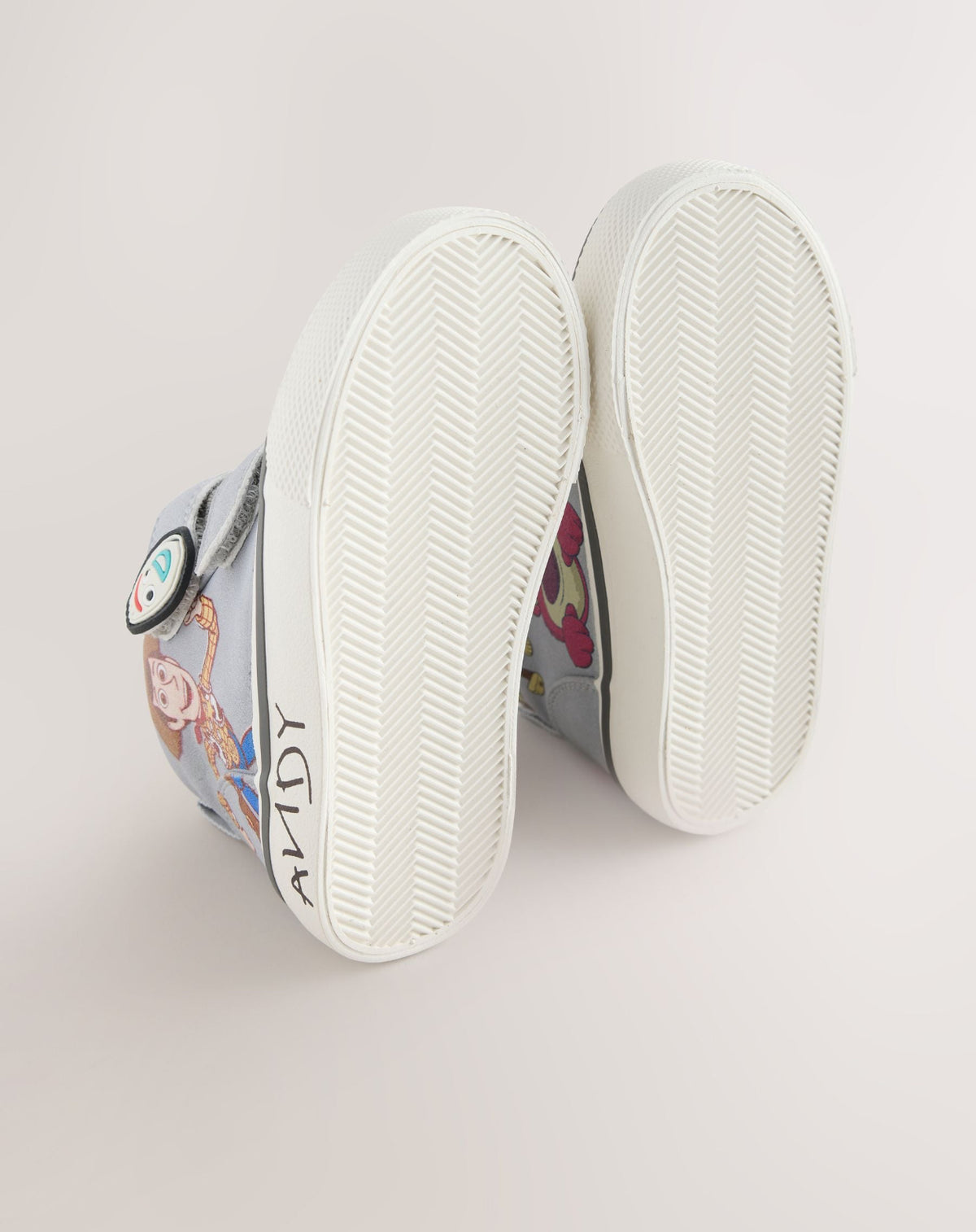 Grey Toy Story Touch Fastening Hi-Top Trainers