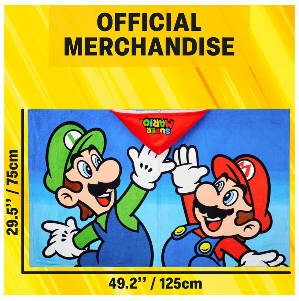 Super Mario Hooded Towels for Boys
