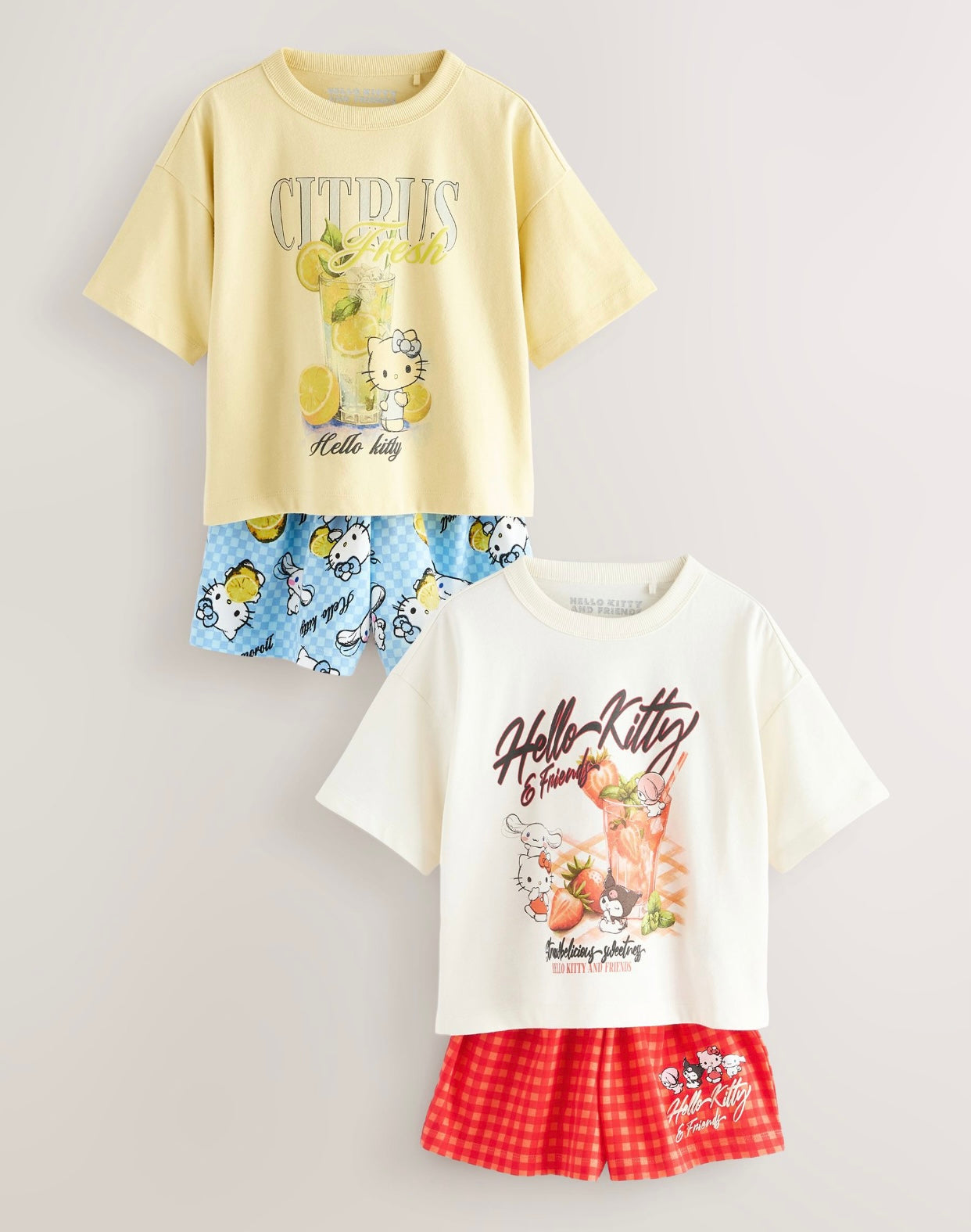 Red/Blue Red/ Blue Hello Kitty Short Pyjamas 2 Pack