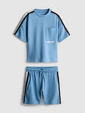 A boxy tee and drawstring-detail shorts co-ord set