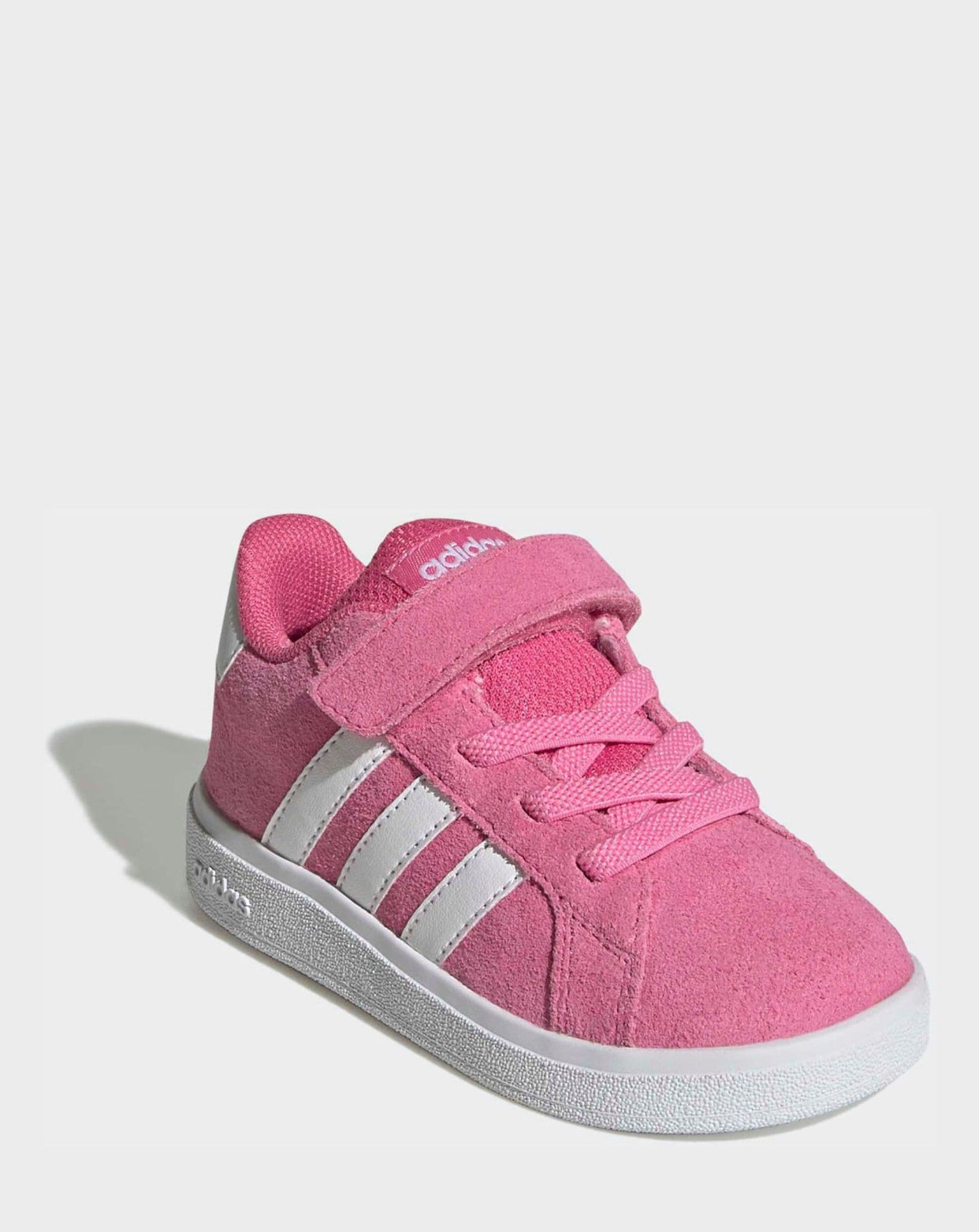adidas Pink Grand Court 2.0 Elastic Lace Infant Trainers