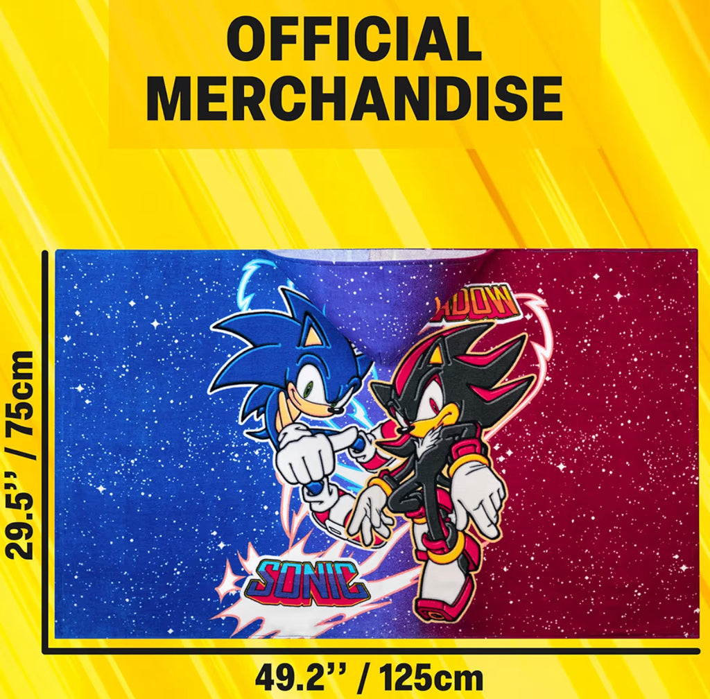 Sonic Hooded Towels for Boys