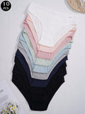 10pcs/Pack Women's Panties Set