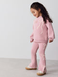 Baker by Ted Baker Pink 2 Piece Bow Knitted Sweat Top and Joggers Set