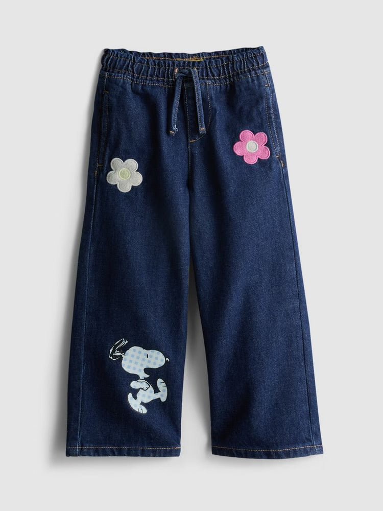 Peanuts Snoopy Wide Leg Jeans