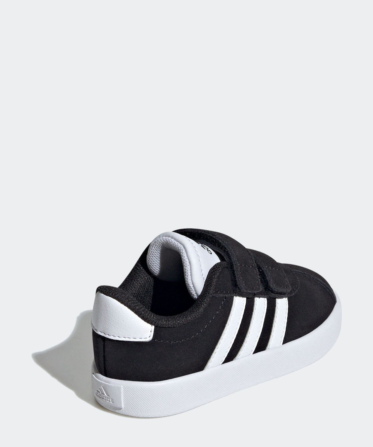 adidas Black VL Court 3.0 Hook and Loop Infant Trainers