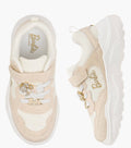 Barbie Panelled Sneakers with Hook and Loop Closure