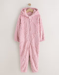 Pink Bow Fleece All-In-One