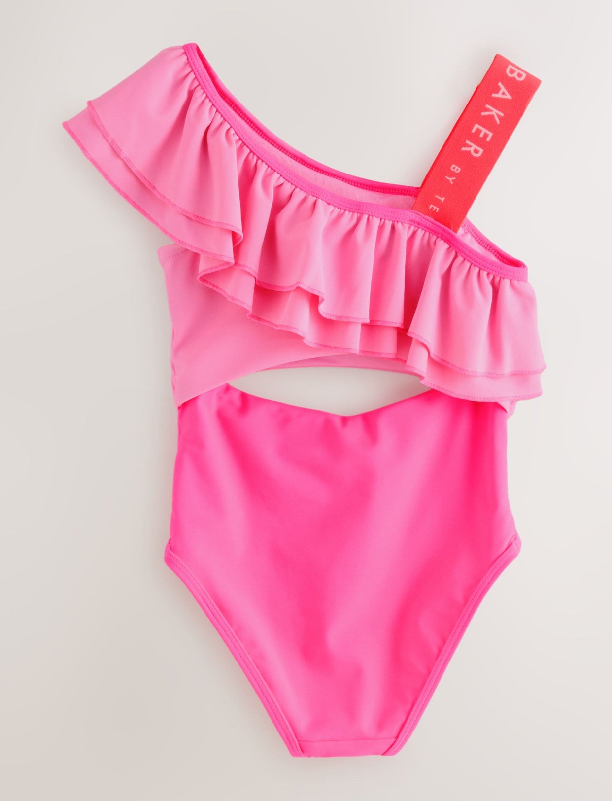 Baker by Ted Baker Pink Frill Swimsuit