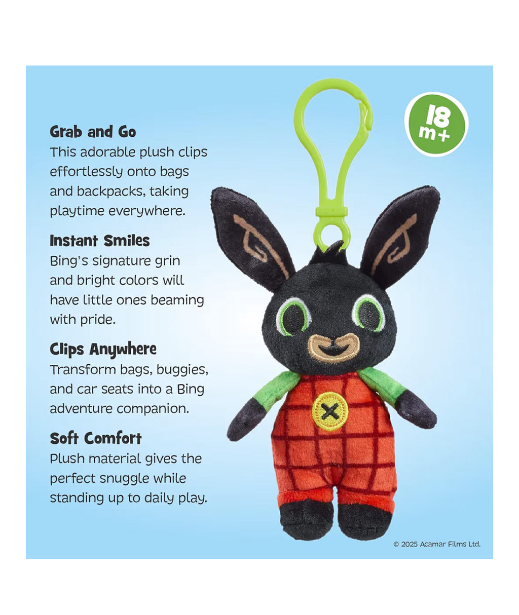Bing Clip on Cute Plush Keychain