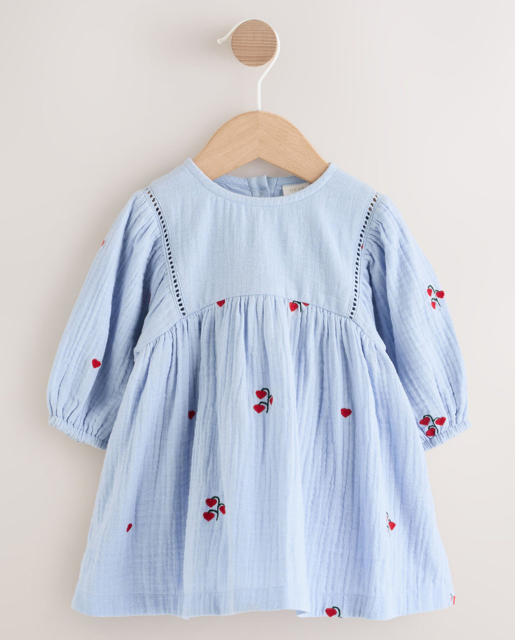 Blue/Red Baby Long Sleeve Embroidered
