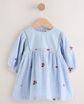 Blue/Red Baby Long Sleeve Embroidered