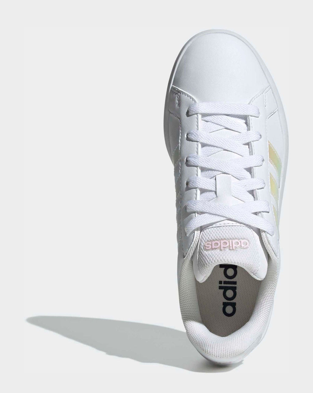 adidas White Grand Court 3.0 Junior Trainers