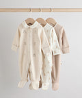 Neutral Baby Sleepsuits 3 Pack