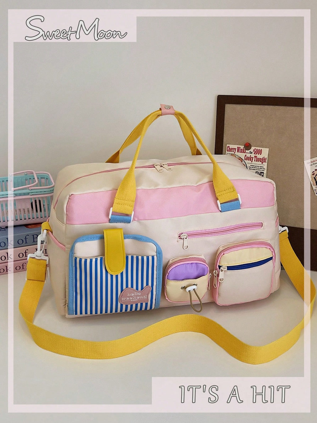 Multicolor Duffel Travel Bag (immediate)