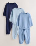 Blue Sweat Top & Joggers Set 6 Piece