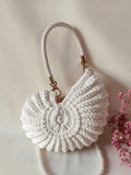 Handmade Woven Minimalist Shell Handbag
