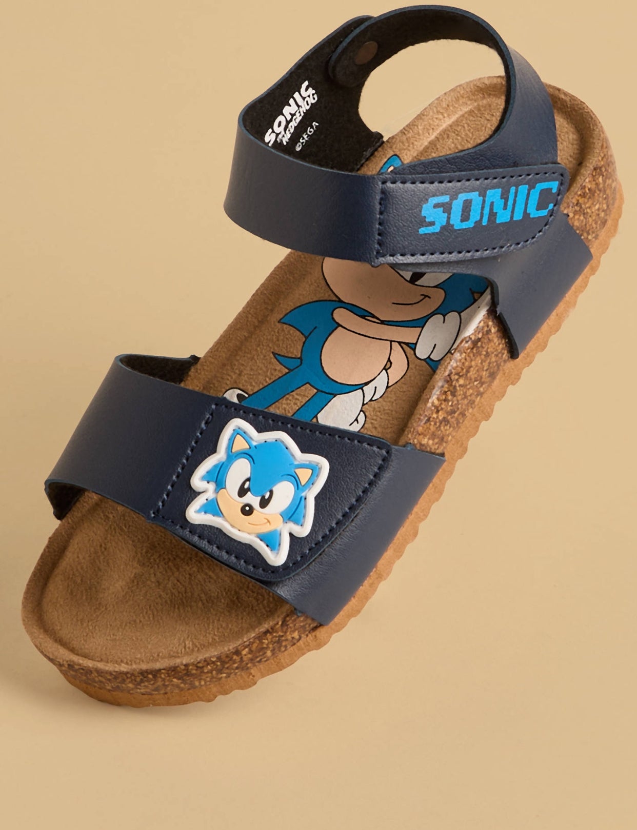 Sonic the Hedgehog Print Sandals with Hook and Loop
Closure