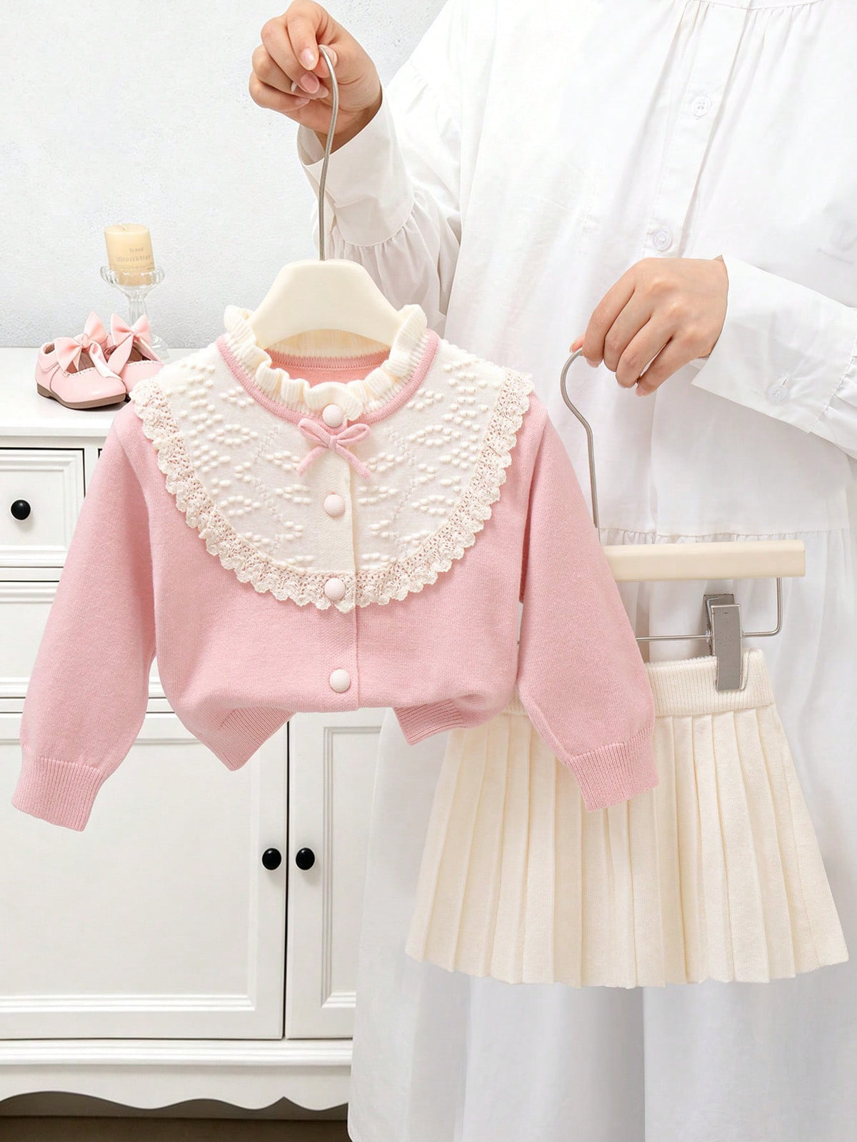 Baby Girl 2pcs Knitwear Set