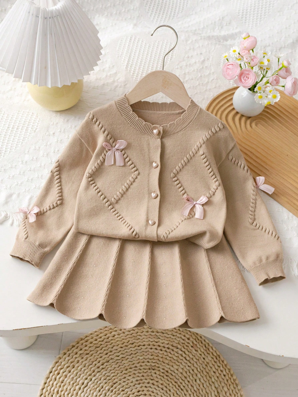 Baby Girl 2pcs Knitwear Set