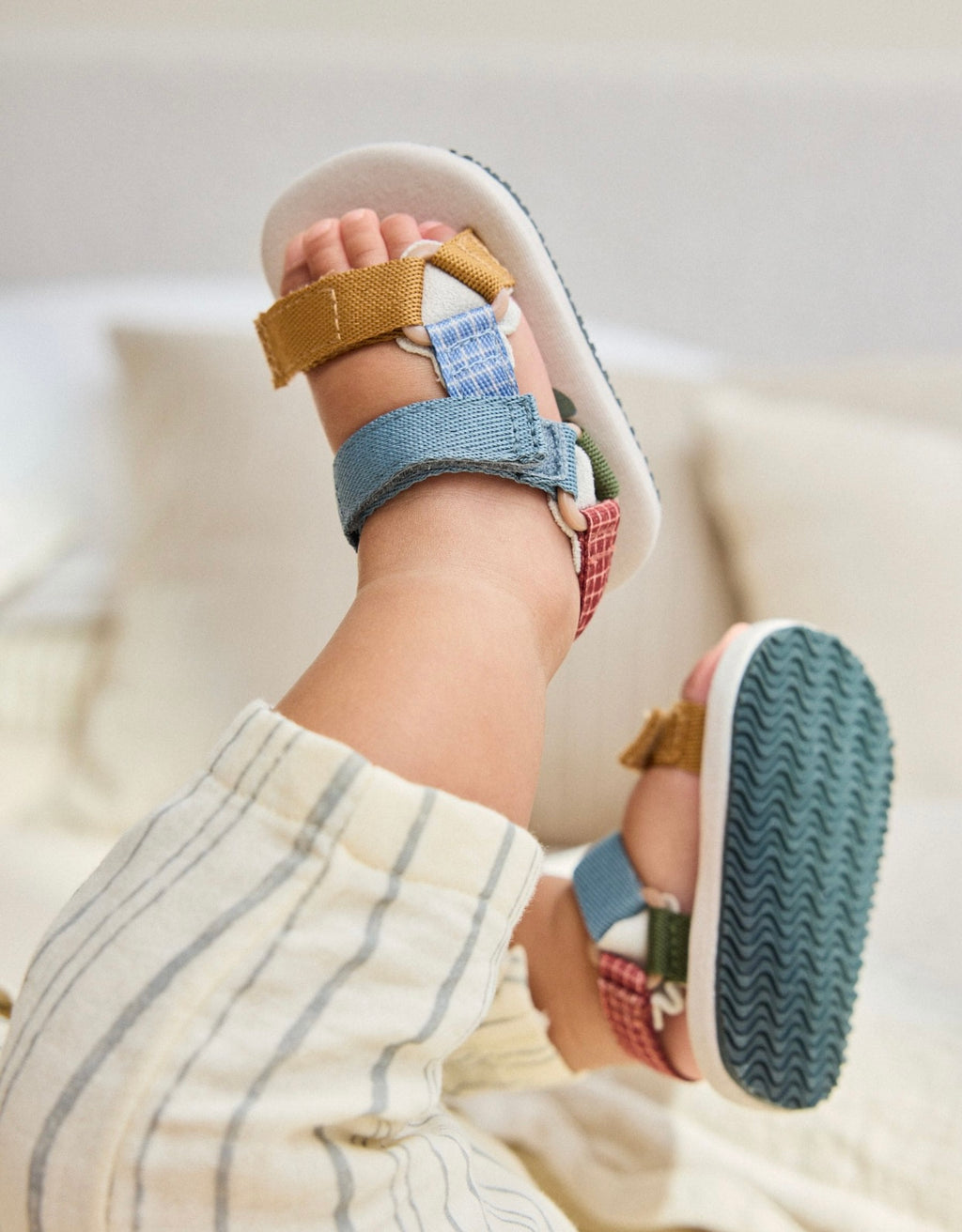 Neutral Safari Baby Trekker Sandals