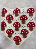 1pc Knitted Mushroom Decor Triangle Scarf Headband