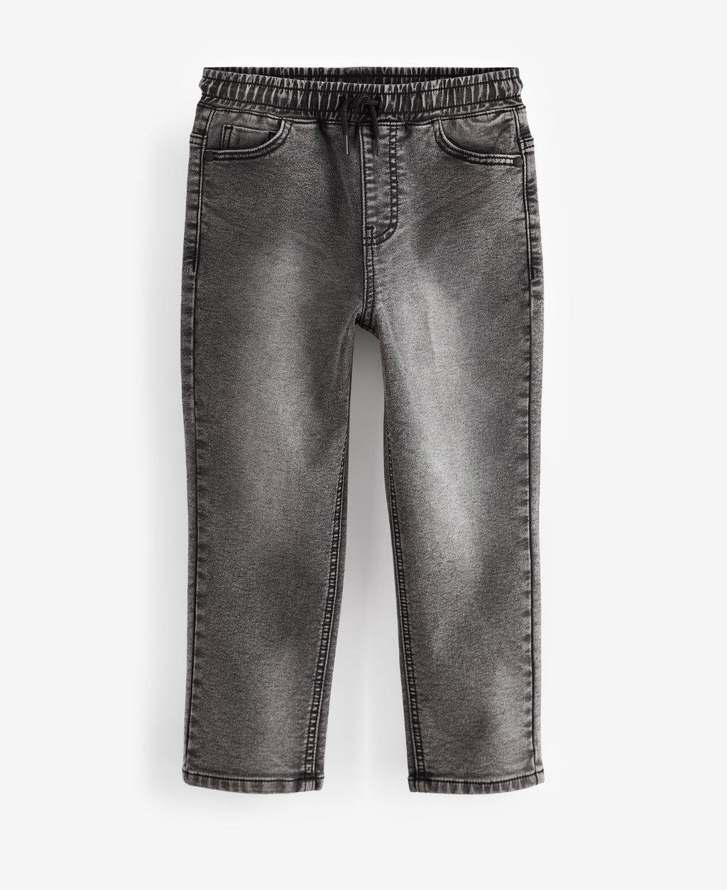 Grey Loose Fit Stretch Elasticated Waist Jeans